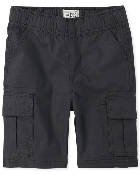 Boys Uniform Woven Pull On Cargo Shorts