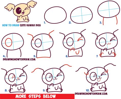 How To Draw A Cute Baby Dog Step By Step Pic Smidgen