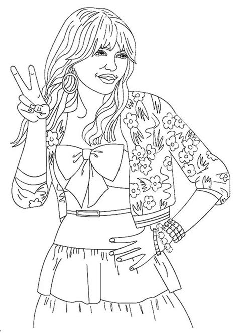 120 Desenhos Da Hannah Montana Para Imprimir E Pintar Em Casa