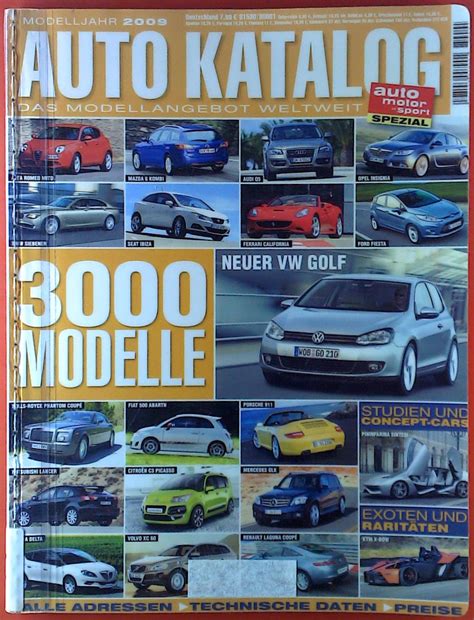 Auto Motor Und Sport Spezial Auto Katalog Das Modellangebot Weltweit