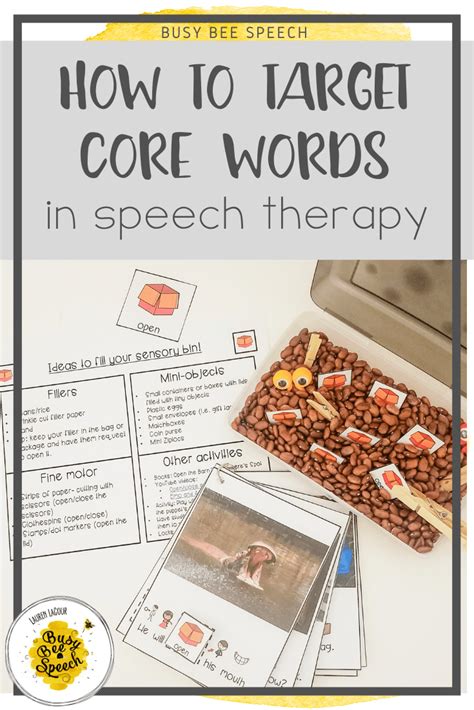 How To Target Core Words In Speech Therapy Part 1 Busy Bee Speech