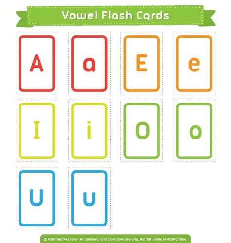Free Printable Vowel Flash Cards Download Them In Pdf Format At