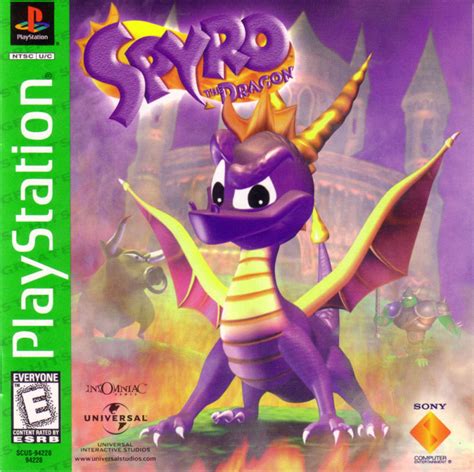 spyro the dragon 1998 playstation box cover art mobygames
