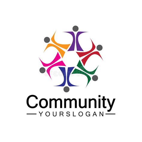 Community Logo Design Template For Teams Or Work And Social