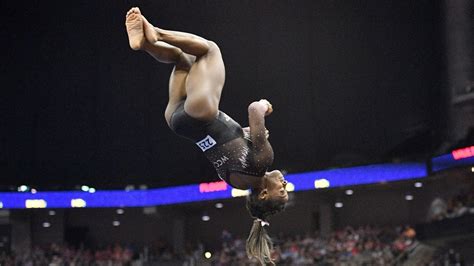 ‘is It Humanly Possible Us Gymnast Simone Biles Hits Insane Triple