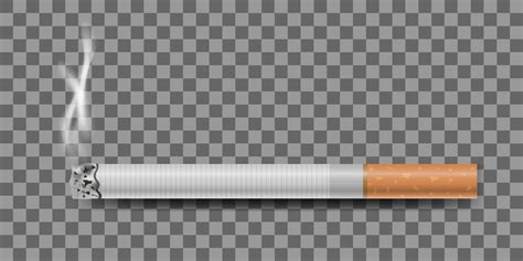 Realistic Cigarette And Smoke Vector Illustration 4696064 Vector Art