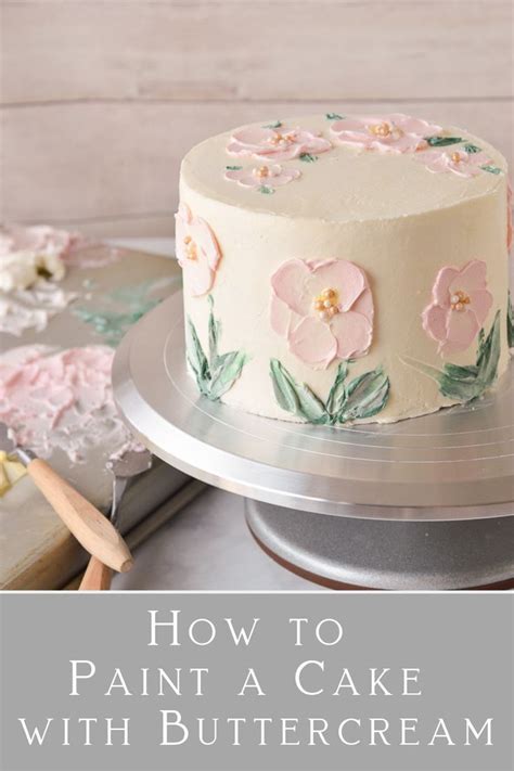 How To Paint A Cake Easy Cake Decorating Painted Cakes Cake