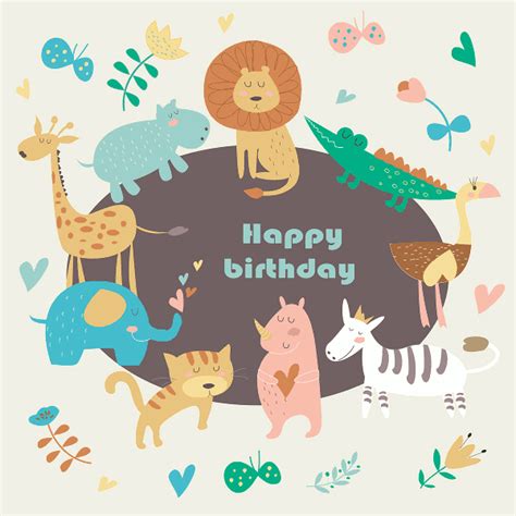 19 Funny Happy Birthday Cards Free Psd Illustrator Eps Format