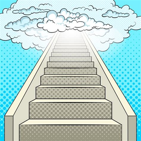 Stairway To Heaven Stock Illustration Illustration Of Beautiful 14013433