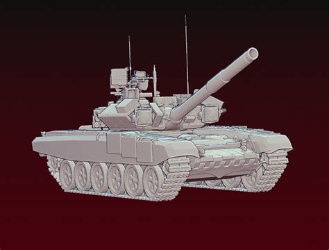 Tank T90 T 90 T 90 3d Model 3d Printable Obj Fbx Stl Blend
