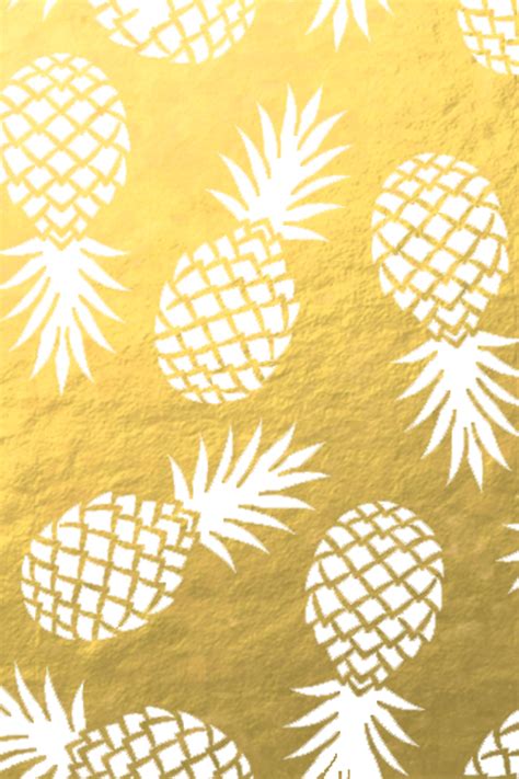 Free Download Gold Pineapples Iphone Wallpaper 640x960 For Your