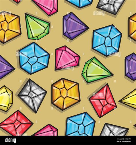 Vector Seamless Pattern Of Diamonds Stock Vector Image And Art Alamy