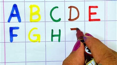 How To Write Capital Lettersabcd Alphabets Capital Letters Abc