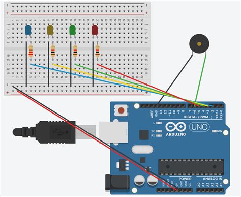 Multicolored Led Stream With Buzzer Arduino Project Hub
