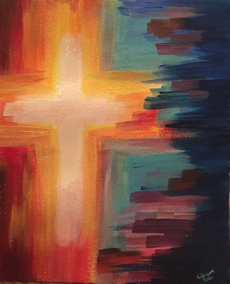 Cross Christian Art Painting Cross Art Painting Christian Art