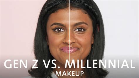 Makeup Comparison Gen Z Vs Millennial Makeup And Trends Sephora Youtube