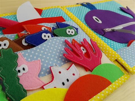 Busy Book Sensory Toy For Toddlers Quiet Book Felt Toy Birthday T