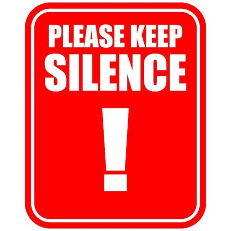 Keep Silence Sign Board