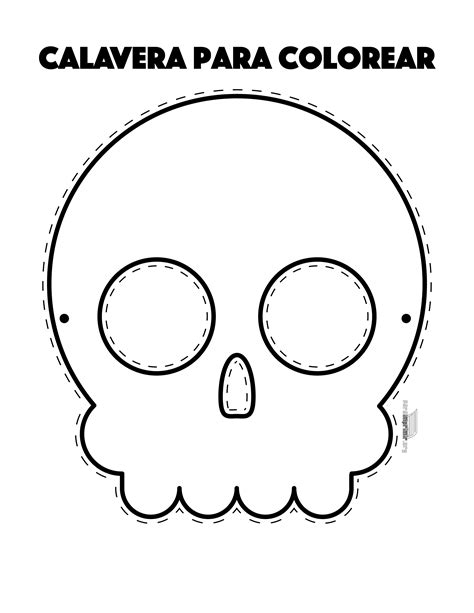 The following image below is a display of images that come from various sources. Calavera para colorear y para imprimir en PDF 2021