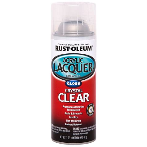 Rust Oleum Automotive 11 Oz Acrylic Lacquer Gloss Clear Spray Paint 6
