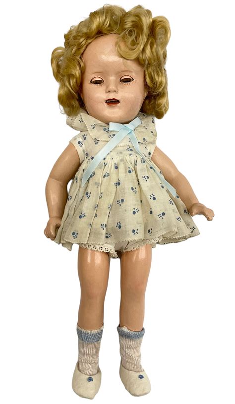 Composition Shirley Temple Reliable Doll With Applied Hair Sleeping