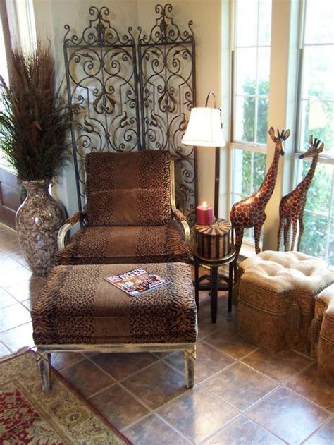 Eclectic Safari Chic Style Living Room African Decor Living Room