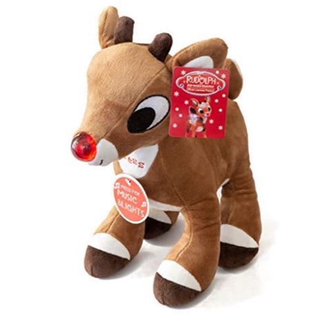 rudolph plush 11 musical the red nosed reindeer plays song