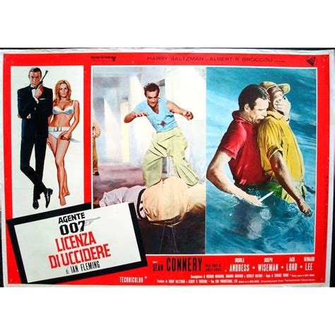 james bond dr no italian fotobusta movie poster illustraction gallery