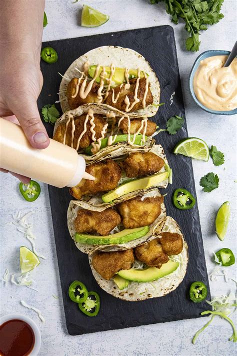 Baja Fish Tacos Battered Fried Delicious Chili Pepper Madness
