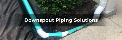 Intricate Piping Installation And Downspout Drain Piping Professional