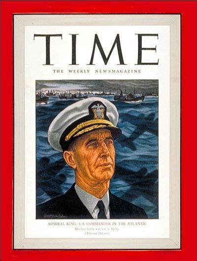 Time Magazine Cover Admiral Ernest J King June 2 1941 Time