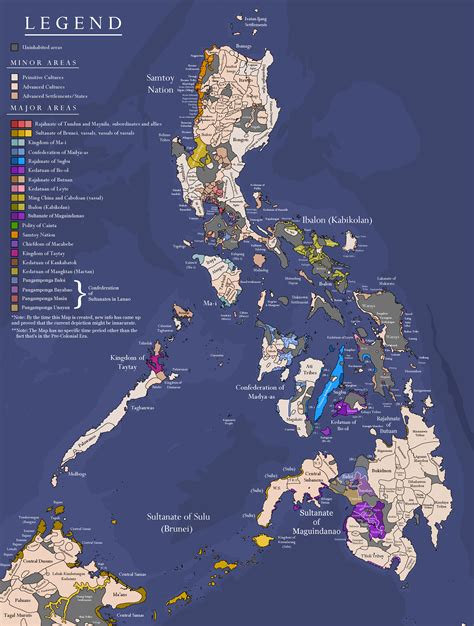 Pre Colonial Map Of The Philippine Islands Worked On By Me And A