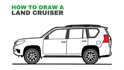 How To Draw A Toyota Land Cruiser Youtube