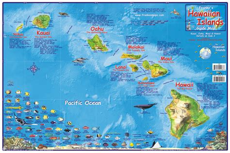 Hawaiian Island Chain Map English Frankos Fabulous Maps Of
