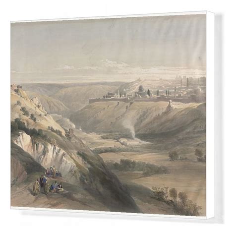 Print Of Jerusalem From The Mount Of Olives 1839 Creator David