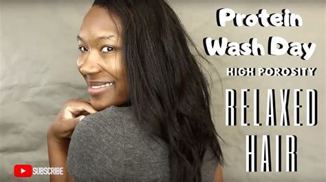 Products that restore moisture, reduces frizz, seals in moisture, and protects the hair from heat are great products for high porosity hair. hardges recommends cremes, oils, and butters to aid in moisturizing and strengthening highly porous hair. PROTEIN WASH DAY: HIGH POROSITY RELAXED HAIR - YouTube