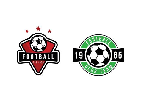 Soccer Football Badge Logo Design Templates 12141972 Vector Art At Vecteezy