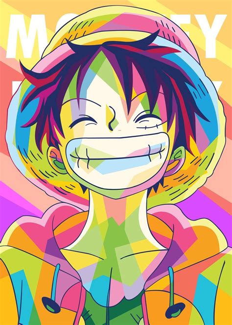 Luffy Poster By Qreative Displate Anime Character Design Manga