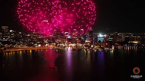 Elizabeth Quay Perth Fireworks Youtube