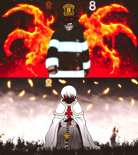 I Made These Wallpapers For Shinra And Sho From Fire Force