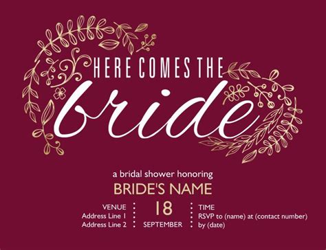 Bridal Shower Invitations And Announcements Templates And Designs Page 6