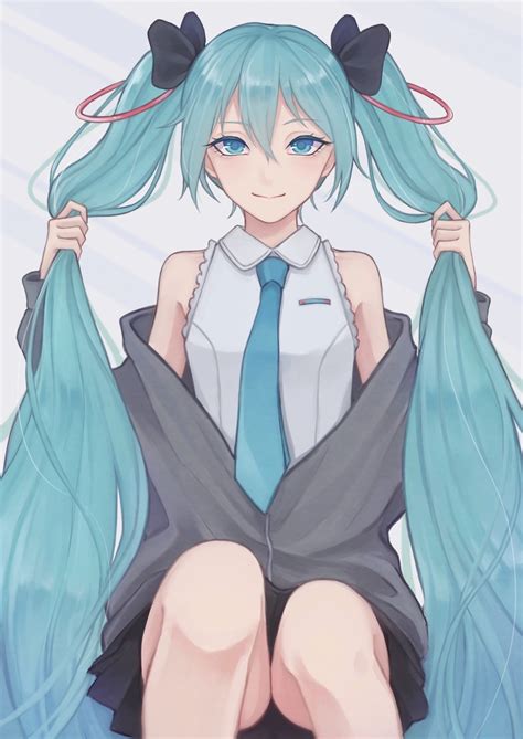 Hatsune Miku Vocaloid Drawn By Nemune Neko Danbooru