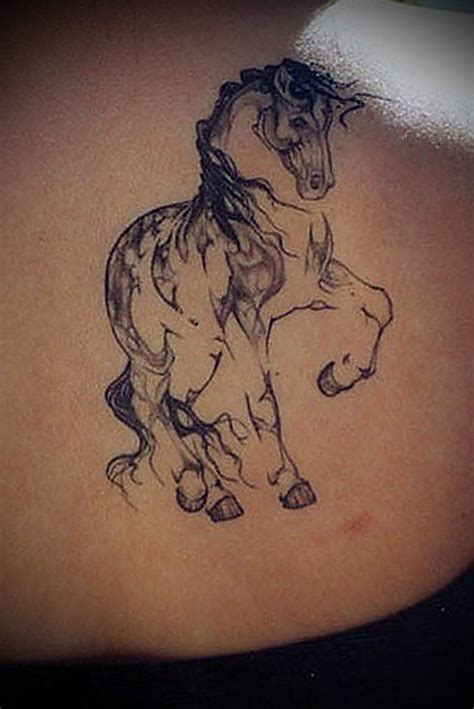 Cute Black Horse Silhouette Tattoo Tatuaggi Di Silhouetti Tatuaggi