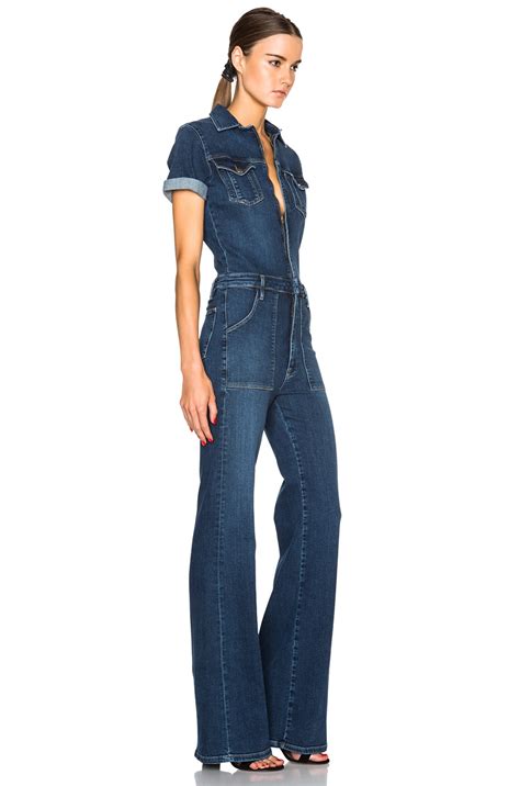 Frame Denim Le Flare De Francoise Jumpsuit In Lamarr Fwrd