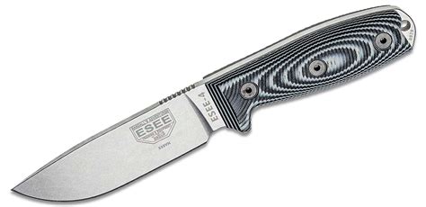 Esee Knives Esee 4p35v 002 S35vn Stainless Plain Edge 3d Machined Gray
