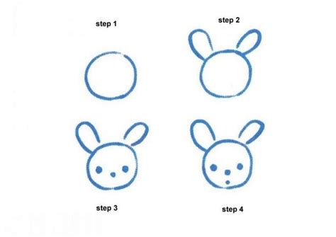 Cara Mudah Menggambar Kelinci Untuk Anak Anak