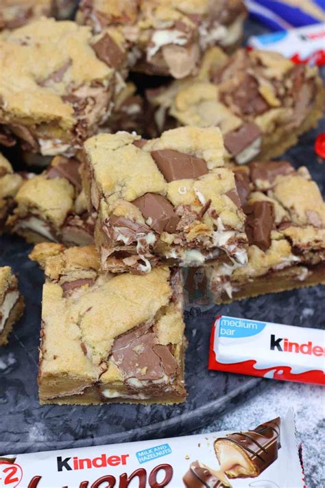 Kinder Bueno Cookie Bars Janes Patisserie Tray Bake Recipes