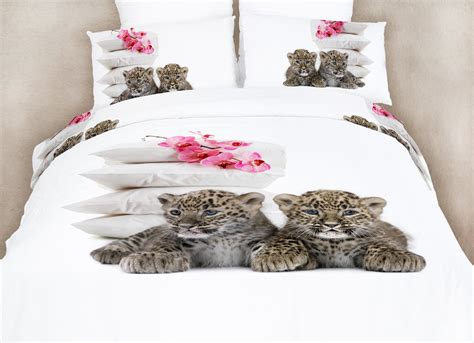 Baby Leopards Queen Bedding Fun Animal Print Design Duvet