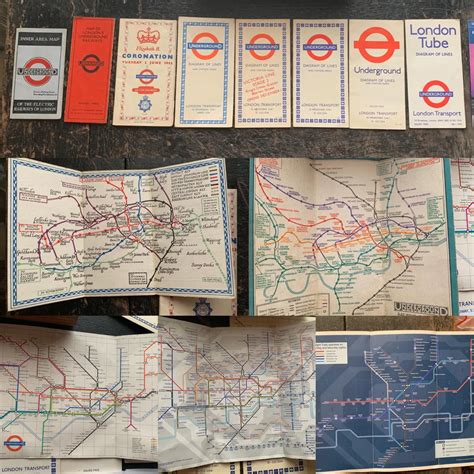 My Collection Of Old London Underground Pocket Maps 1921 To Todays