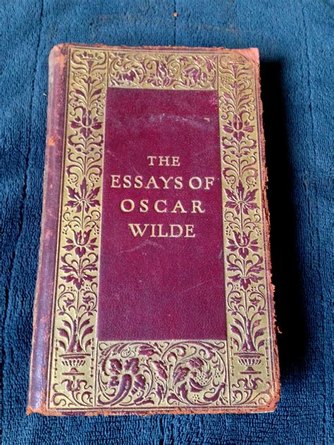 The Essays Of Oscar Wilde Very Rare 1916 Ed Red And Gold Etsy Essay